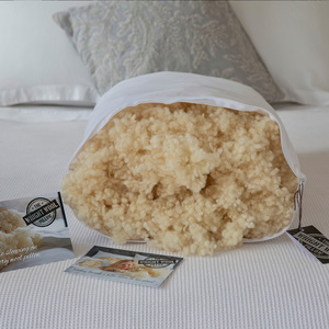 The Wright Wool Pillow - Cotton Cover - Deluxe Size - Wright Wool