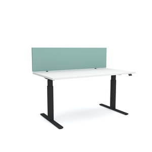 Acoustic Desk Screen Slate - Boyd Workspaces