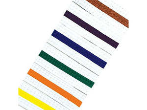 Belts: White Belt with Coloured Stripe