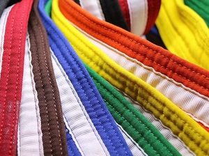 Belts: Martial Arts Belts with White Stripe