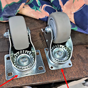 Taller castors/wheels for Multi-C-Air chairs