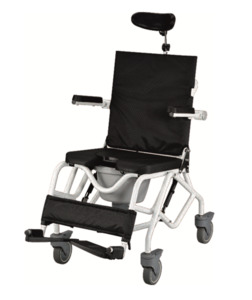 158kg SWL Tilt-in-space Shower Chair and Commode