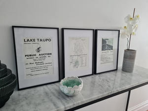 Framed Original Kuratau Sales Brochure from 1963