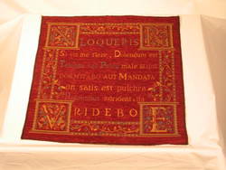 Latin: Small Panel LATIN Claret