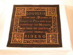 Latin: Small Panel LATIN Black