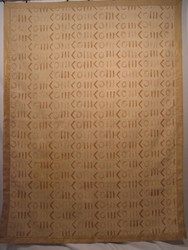 Binary: Bordered Throw Binary cream