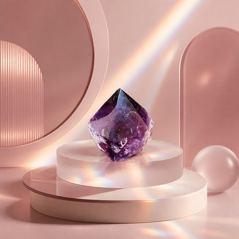 Raw Stones: Purple Amythest Point