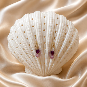 Jewellery Sets: Dyed agate and purple crackled glass