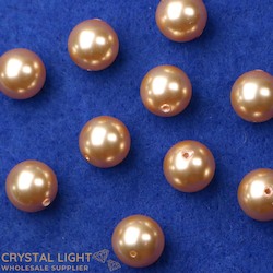 Swarovski Pearl Beads - Gold /8mm