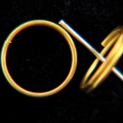 Rings: Gold Split Ring 9mm