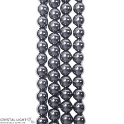 Hematite Beads: Hematite Beads 8mm (Non Magnetic)