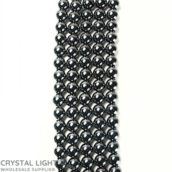 Hematite Beads: Hematite Round Beads 6mm (Magnetic) 