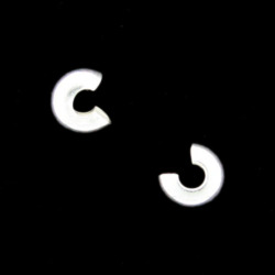 Crimp: Silver Crimp Cover x50