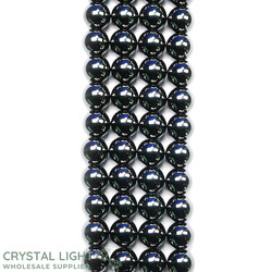 Hematite Beads: Hematite Beads 8mm (Magnetic)