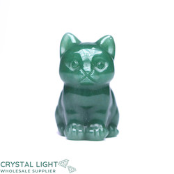 Animals: Green Aventurine Cat