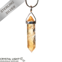 Sterling Silver Pendants: Citrine DT Pendant