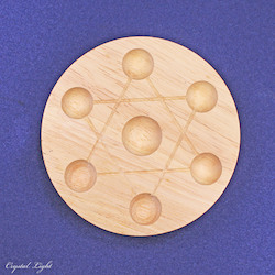 Stands: Wooden Hexagram Stand (10cm)