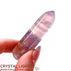 Wand Single Listings: Fluorite Faceted Short Wand