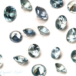 Cut Gemstones: Light Blue Sapphire Gemstone (.04ct)