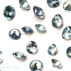 Cut Gemstones: Light Blue Sapphire Gemstone (.04ct)