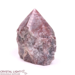 Strawberry Quartz Cut Base Point