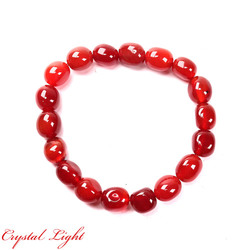 Tumble Bead Bracelets: Orange Agate Tumble Bracelet