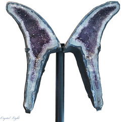 Display Pieces on Stand: Amethyst Wings on Stand