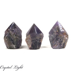 Cut Base Points: Chevron Amethyst Cut Base Point