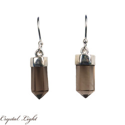 Smokey Quartz Point Earrings