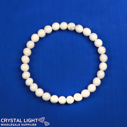 Light Howlite Bracelet 6mm