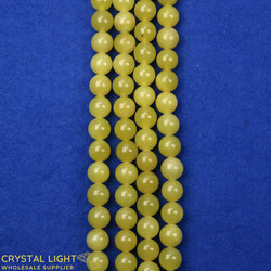 Lemon Serpentine Beads 8mm