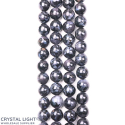 Indigo Gabbro Beads 8mm