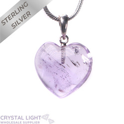 Amethyst Mini Heart Pendant