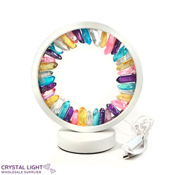 Portal Lamps: Aura Quartz Portal Lamp - Rainbow