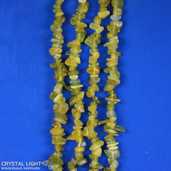 Chip Beads: Lemon Serpentine Chip Beads