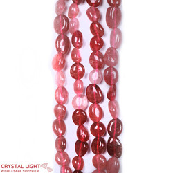 Tumble Beads: Strawberry Quartz Tumble Beads