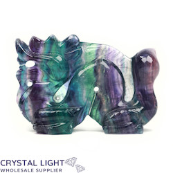 Dragons: Rainbow Fluorite Dragon