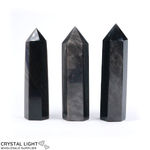 Silversheen Obsidian Point