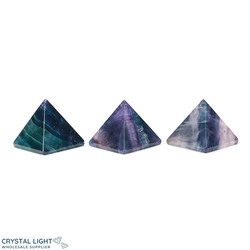Pyramids: Rainbow Fluorite Pyramid