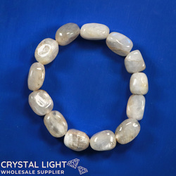 Rainbow Moonstone Tumble Bracelet