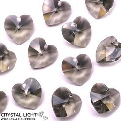 Swarovski Heart Bead - Greige 284