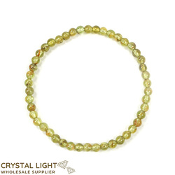 Peridot Bracelet 4mm