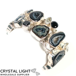 Agate Geode Gem Bracelet