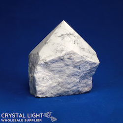 Howlite Cut Base Point