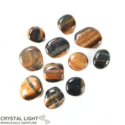 Blue/Gold Tigers Eye Mini Flatstone Lot