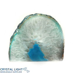 Teal Agate Candle Holder