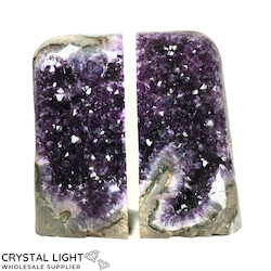 Amethyst Bookends