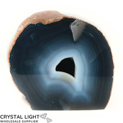 Agate Geodes: Agate Druse Cut Base Large