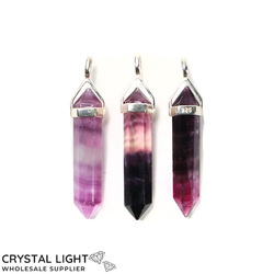 Purple Fluorite Pendant S\S