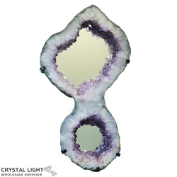 Amethyst Geode Mirror Large